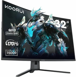 KOORUI Monitor G3221SC Curved 170Hz 1ms 3000 1 DP HDMI