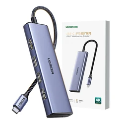 USB-C Hub UGREEN CM511 USB-C to HDMI 3x USB-A 3.0 SD TF