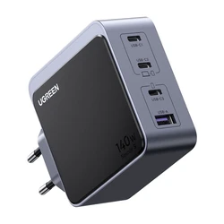 Ugreen X570 (Nexode S) 140W Ταχυφορτιστής 4 θυρών (3x USB-C + 1x USB-A) – Γκρι