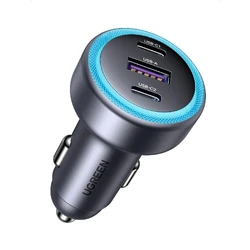 UGREEN Car Charger EC307 30W 3A with 1xUSB 2xType-C