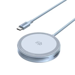 Ugreen W753 MagFlow Μαγνητικό Ασύρματο Φορτιστή 25W Qi2 Ασημί