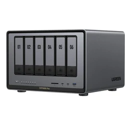 UGREEN NASync DXP6800 Pro 6-θέσεων NAS (Intel Core i5-1235U, 8GB DDR5, Dual 10GbE, 6x SATA, 2x M.2 NVMe)
