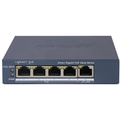 Hikvision DS-3E1505P-EI/M Unmanaged L2 PoE+ Switch με 5 Θύρες Gigabit (1Gbps)