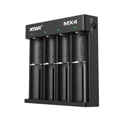 XTAR MX4 Φορτιστής USB 4-Θυρίδων για Li-ion/Ni-MH (AA/AAA/18650/21700)