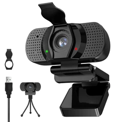 EDUP EP-1080P8 Web Κάμερα HD 1080P με Autofocus, USB (Μαύρο)