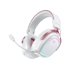 QCY Heroad GT2 Ροζ Gaming Headset (Bluetooth/2.4G/USB-C/3.5mm, THX Spatial Audio)