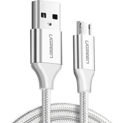 UGREEN Καλώδιο Micro USB QC 3.0 2.4A 2m Λευκό 60153