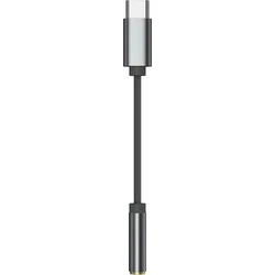 KZ USB-C (male) to 3.5 mm (female) Adapter Cable, Graphite, 0.11 m (AM01)