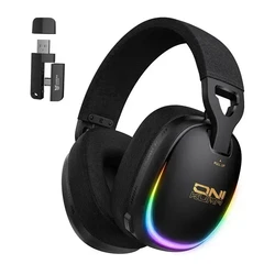 ONIKUMA GT805 Ασύρματο Over-Ear Gaming Headset (Μαύρο) Bluetooth για Nintendo Switch / PS4 / PS5
