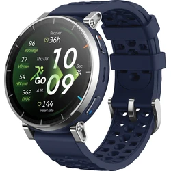 Amazfit Active 3 Premium Dark Blue Smartwatch HYROX‑Modus (Έξυπνο Ρολόι)