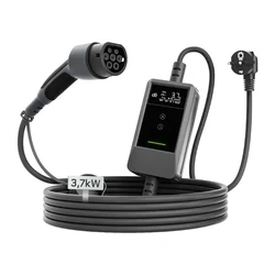 Depow Portable Single-Phase Charger 3 kW with Built-in 7m Type 2 Cable (094040)