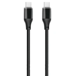 XO Cable Data Type C to Type C 60W Braided Black