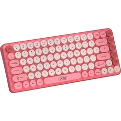 XO Keyboard Wireless Bluetooth Tri Colour Pink KB 12