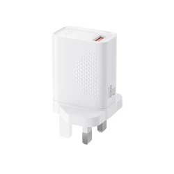 XO L159 Φορτιστής Ταχείας Φόρτισης (UK) QC 18W 1x USB-A