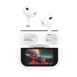 XO Ακουστικά XO X48 Smart TWS 5ης Γενιάς ANC με Οθόνη Λευκά
