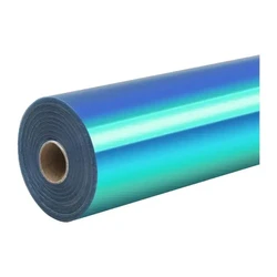 Htvront Αυτοκόλλητο Ολογραφικό Φιλμ 30,5εκ x 90εκ Aqua Blue