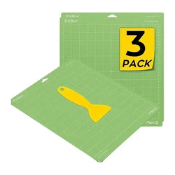 HTVRONT Cutting Mat 34.8 x 37 cm 3 Pieces Green