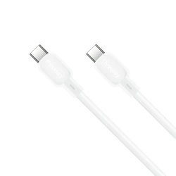 USB Cables XO Silicone Type-C to Type-C 60W White