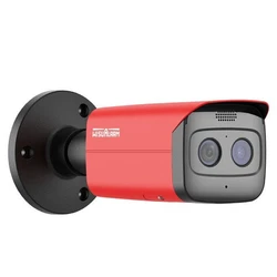 Dahua HY-FT431LFP-TD1F4 IP Thermal Dual Surveillance Camera Full HD+ 4MP Waterproof with Two-way Audio (Red)