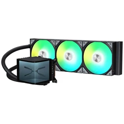 TRYX Panorama 360 ARGB AIO Υδρόψυξη με 3x120mm ανεμιστήρες και 3D-AMOLED οθόνη (Μαύρο)