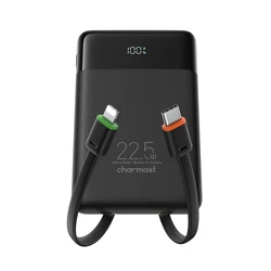 Charmast W1202 Power Bank 10000mAh 22.5W Μαύρο