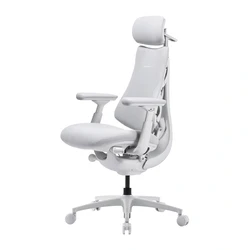 LiberNovo Oc1-pro Office Chair with Adjustable Armrests White