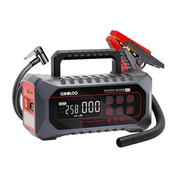 Gooloo A7 Portable Jump Starter 6000mAh with Power Bank, Air Pump, USB & LED Flashlight 12V