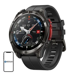 Zeblaze Stratos 4 Pro 49mm Αδιάβροχο Smartwatch Ανοξείδωτο 316L Μαύρο