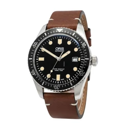 Oris Men's Watch 42mm Automatic with Brown Leather Strap (Model 40540752145)