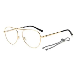 M Missoni MMI 0023 J5G Women's Aviator Sunglasses - Metal Frame, Gold Lenses, 55/16/140