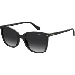 Polaroid Women's Sunglasses PLD4108/S 807WJ - Black Bioplastic (Eco Polyamide) Frame, Black Gradient Polarized Gray Lenses