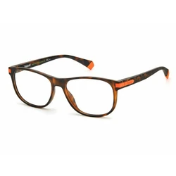 Polaroid Men's Acetate Eyeglass Frame Brown Tortoise PLD D417 N9P