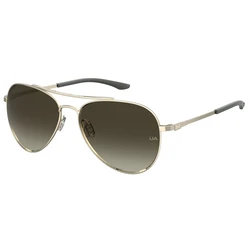 Under Armour Men's Sunglasses - Gold Metal Frame with Brown Degraded Lens (UA0007GS3YG)