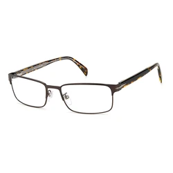David Beckham Men's Metal Frame Glasses Brown DB-1069-05N