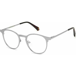 Polaroid Men's Metal Eyeglass Frame Silver PLD D442 R81