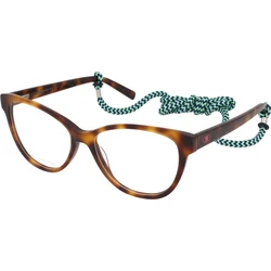 Γυναικείος κοκκάλινος σκελετός γυαλιών Cat Eye M Missoni καφέ ταρταρούγα MMI 0075 05L