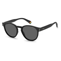 Polaroid Men's Sunglasses with Black Acetate Frame and Black Polarized Lens PLD6175/S 807/M9