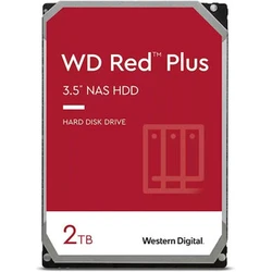 Western Digital Red Plus 2TB (WD20EFPX) Σκληρός Δίσκος NAS 3.5" SATA III 5400rpm 64MB Cache
