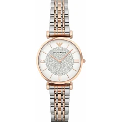 Emporio Armani Gianni Γυναικείο Ρολόι 32 mm Quartz με Ροζ IP Χρυσό Μεταλλικό Μπρασελέ AR1926 (SKU AR11244)