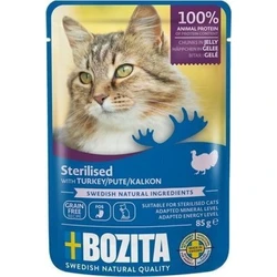 Bozita Υγρή Τροφή για Ενήλικες Γάτες σε Φακελάκι με Γαλοπούλα χωρίς Γλουτένη 85gr