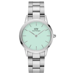 Daniel Wellington Iconic Link Γυναικείο Ρολόι 32mm Μπαταρίας με Ασημί Μεταλλικό Μπρασελέ DW00100538