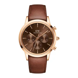 Daniel Wellington St. Mawes Men's Watch 42mm Quartz Brown Leather Strap DW00100640