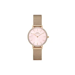 Daniel Wellington Petite Lumine Γυναικείο Ρολόι 28mm Μπαταρίας με Χρυσό Μεταλλικό Μπρασελέ DW00100663