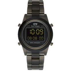 Daniel Wellington Retro Digital Men's Digital Watch 36mm Quartz Battery Chronograph Grey Resin Strap DW00100759