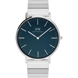 Daniel Wellington Classic 40mm Men's Quartz Watch Silver Metal Bracelet - DW00100776