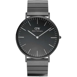 Daniel Wellington Piano Men's 40mm Quartz Watch with Black Metal Bracelet DW00100778