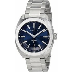 Gucci GG2570 Stainless Steel Men's Bracelet Watch 41mm Blue Dial YA142303