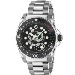 Gucci Men's Watch 45mm YA136218 Silver Stainless Steel Bracelet Quartz