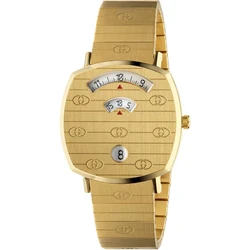 Gucci Men's 35 mm Quartz Watch with Golden Stainless Steel Bracelet YA157403
