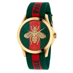 Gucci Women's/Unisex Watch 38mm Quartz with Nylon Fabric Strap YA126487B